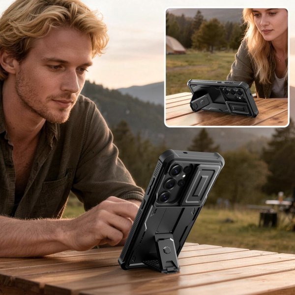 Samsung Galaxy S26 Ultra Case Kevlar Cam+ Black