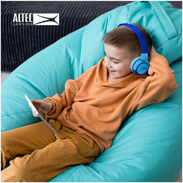 Headphones for Kids Wireless 2in1 On-Ear Blue