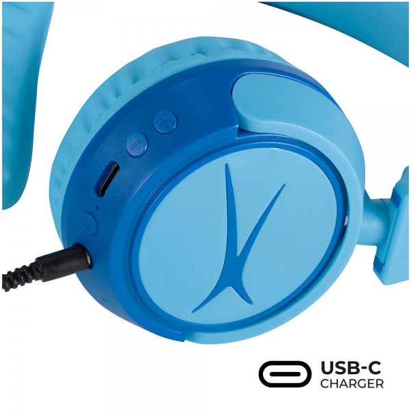 Headphones for Kids Wireless 2in1 On-Ear Blue