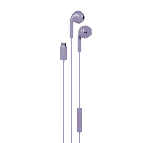 Wired Headphones USB-C Purple
