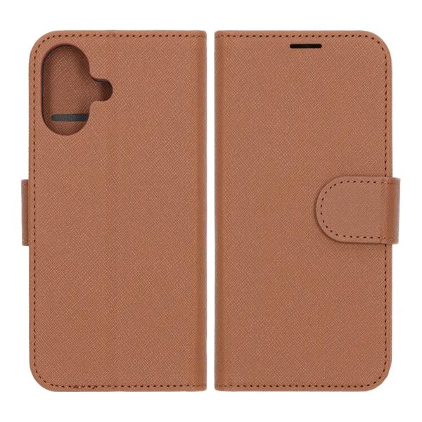 iPhone 17 Cover with Card Slot Stand Function Brown