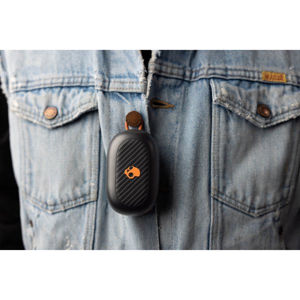 Headphones Push Play Black Orange