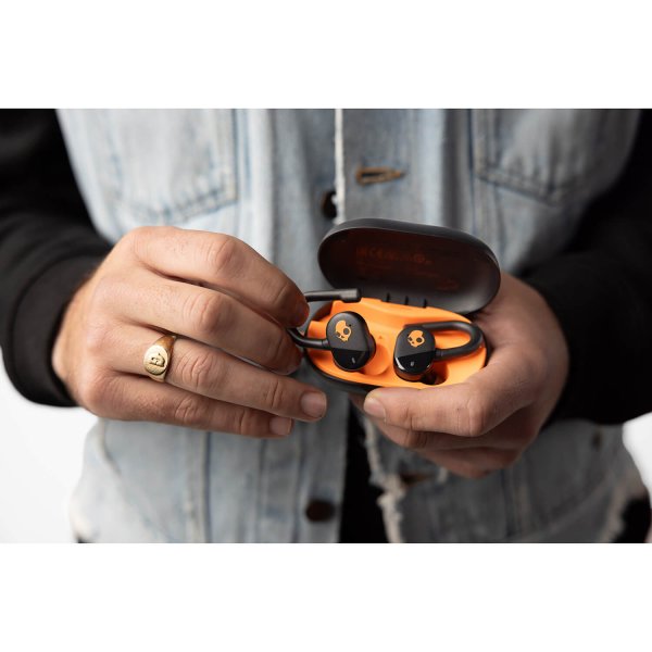 Headphones Push Play Black Orange