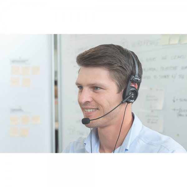 Headphones PortaPro Communication Headset On-Ear Mic Black