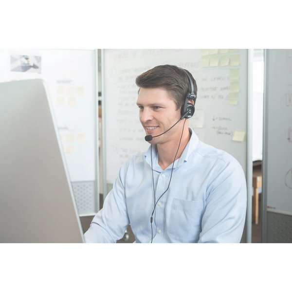 Headphones PortaPro Communication Headset On-Ear Mic Black