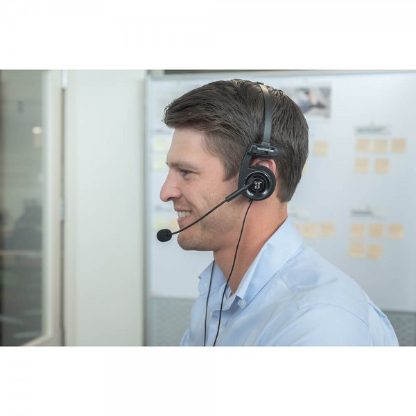 Headphones PortaPro Communication Headset On-Ear Mic Black