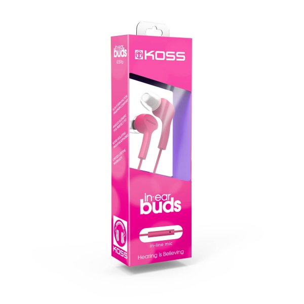 Headphones KEB9i In Ear Mic Pink