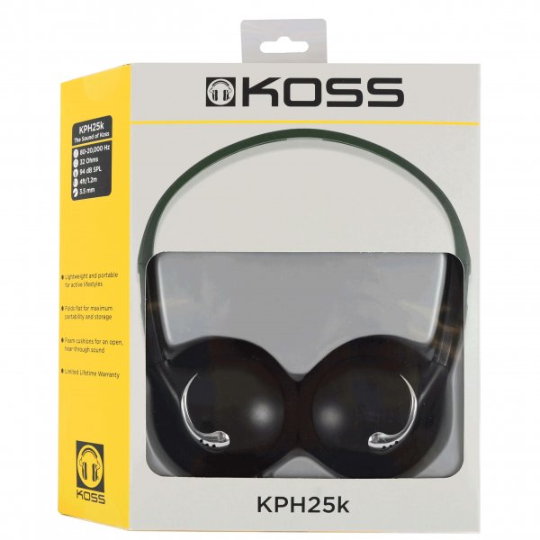 Headphones KPH25K On Ear Black