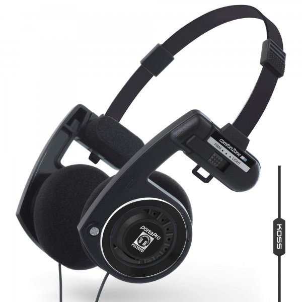 Headphones PortaPro 3.0 On-Ear Mic Remote Dark Master