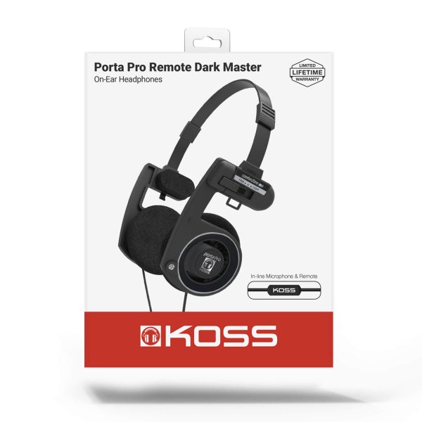 Headphones PortaPro 3.0 On-Ear Mic Remote Dark Master