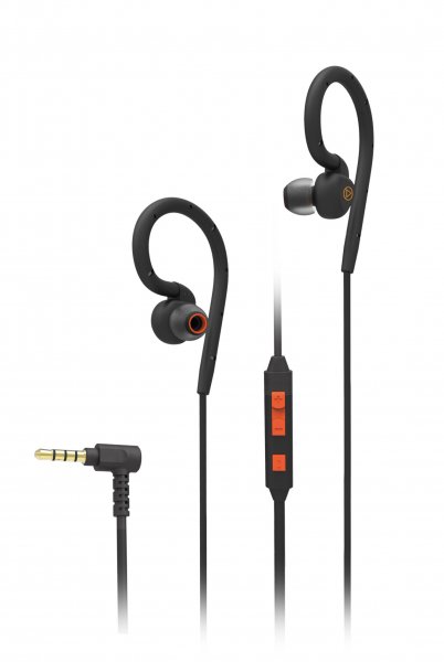 Wired Headphones Sports Earphone 3.5mm Black