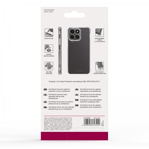 Honor 200 Smart Case Anti-Shock Transparent