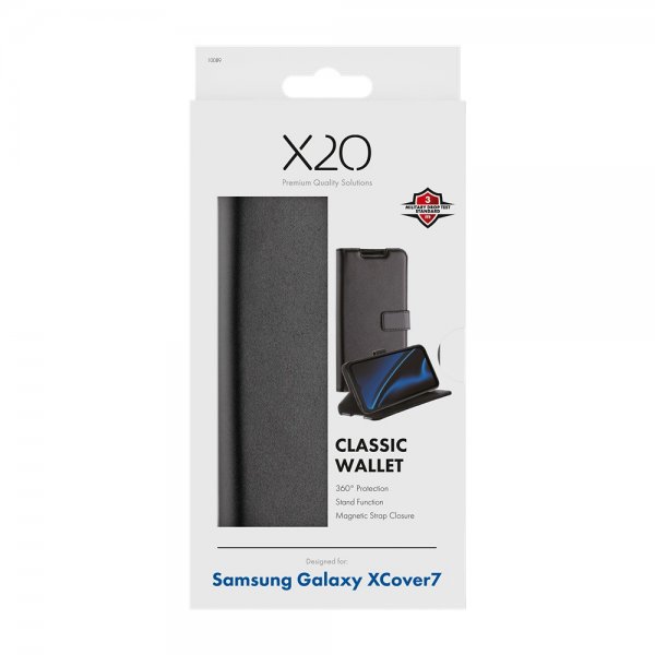 Samsung Galaxy XCover 7 Cover Classic Wallet Black