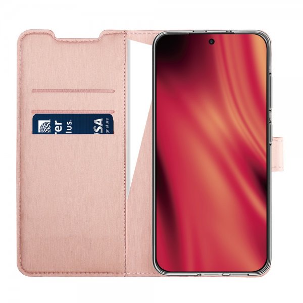 OnePlus 15 Cover Classic Wallet Rose gold