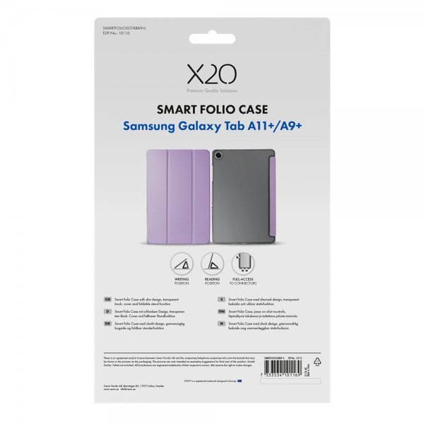Samsung Galaxy Tab A9 Plus/Galaxy Tab A11 Plus Cover Smart Folio Purple