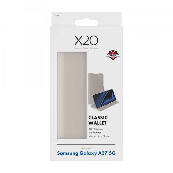 Samsung Galaxy A37 Cover Classic Wallet Greige
