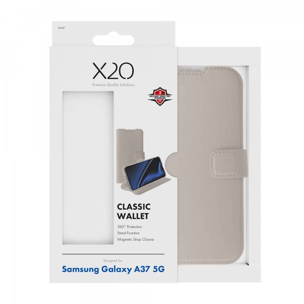 Samsung Galaxy A37 Cover Classic Wallet Greige