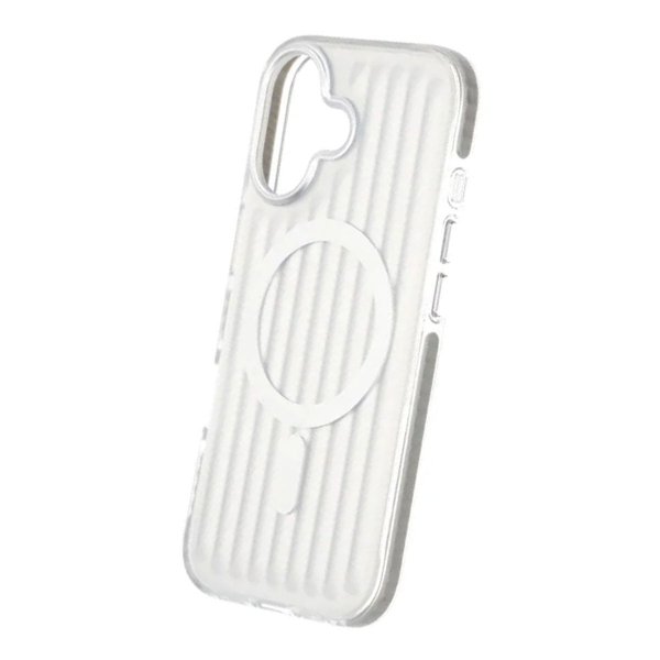 iPhone 17 Case Corrugated MagSafe Silver