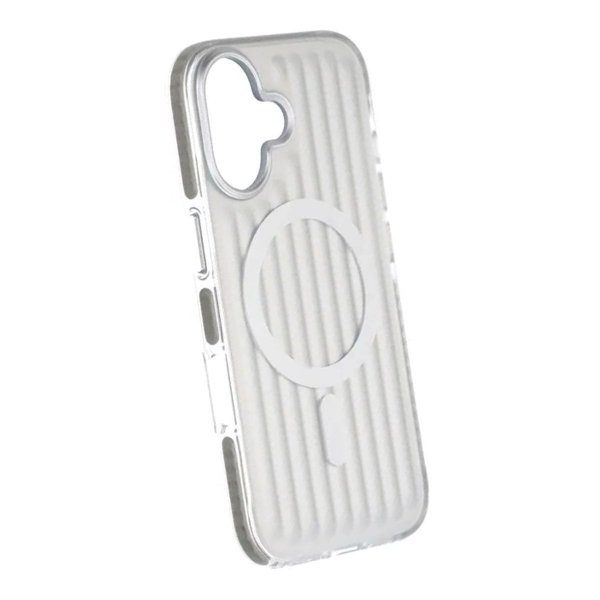 iPhone 17 Case Corrugated MagSafe Silver