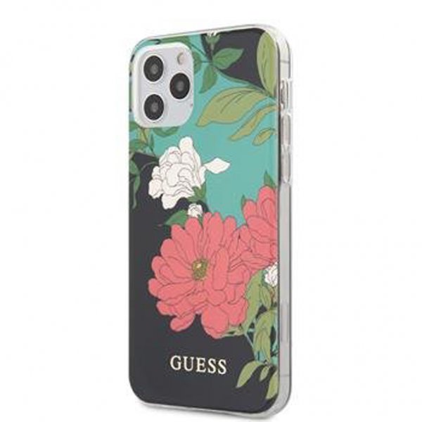 iPhone 12 Pro Max Case Flower Cover No. 1 Black