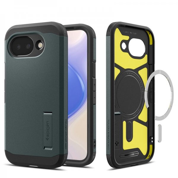 Google Pixel 10a Case Tough Armor MagFit Abyss Green