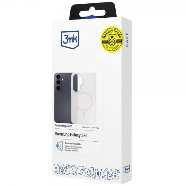 Samsung Galaxy S26 Case Smoke MagCase White