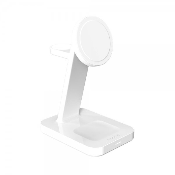 Snap+ 3-in-1 Wireless Charge Stand Qi2 MagSafe White
