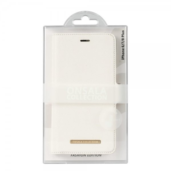 iPhone 6/6S Plus/iPhone 7 Plus/iPhone 8 Plus Cover Fashion Edition Detachable Case Saffiano White