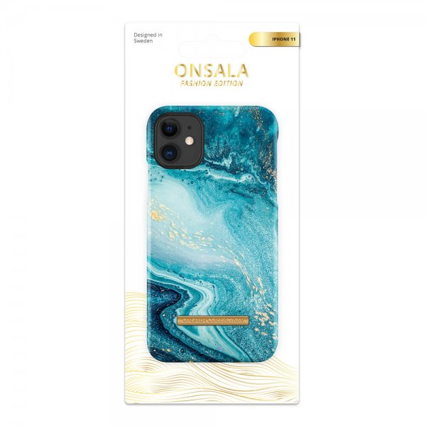iPhone 11 Case Fashion Edition Blue Sea Marble