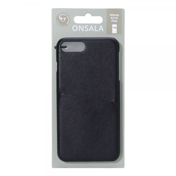 iPhone 6/6S Plus/iPhone 7 Plus/iPhone 8 Plus Case with a Card Slot Black