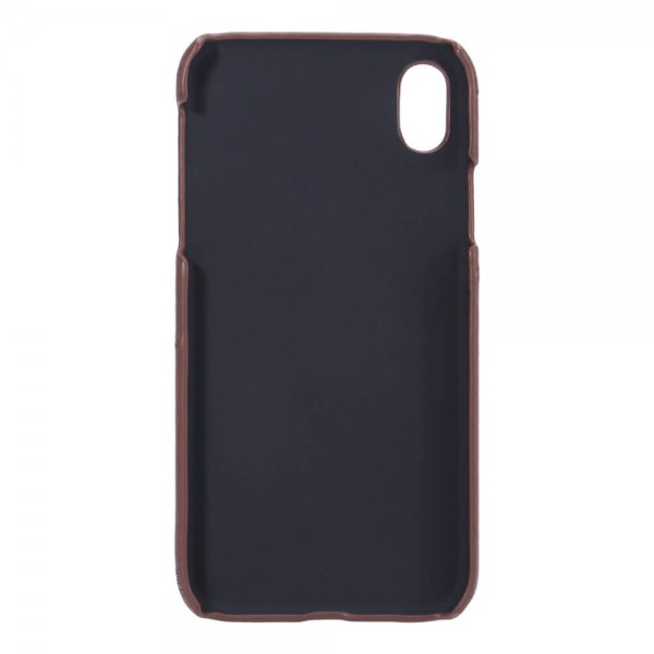 iPhone Xr Case with a Card Slot Brown