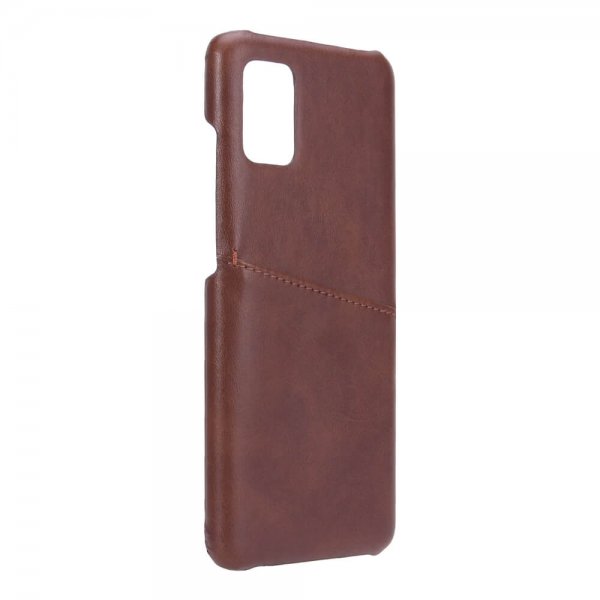 Samsung Galaxy A51 Case with a Card Slot Brown