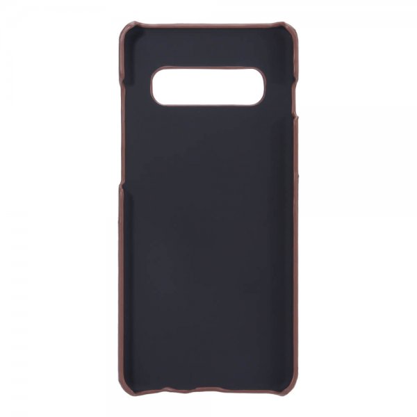 Samsung Galaxy S10 Plus Case with a Card Slot Brown