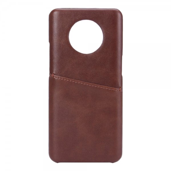 OnePlus 7T Case with a Card Slot Brown
