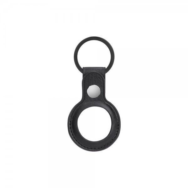 Apple AirTag Holder Vegan leather Black