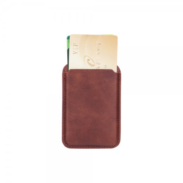 Magnetic Card Holder MagSafe Brown