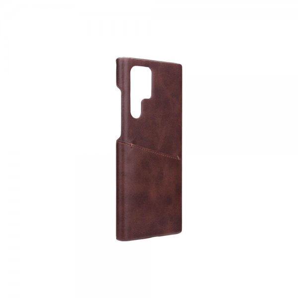 Samsung Galaxy S22 Ultra Case with a Card Slot Brown
