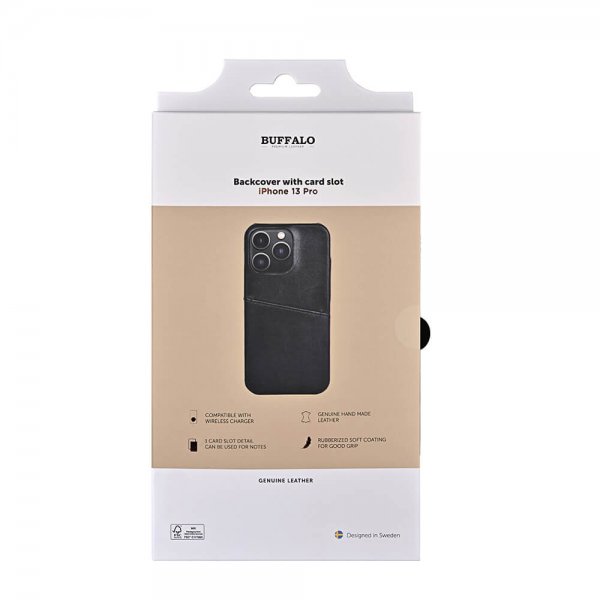 iPhone 13 Pro Case Backcover with Card Slot Black