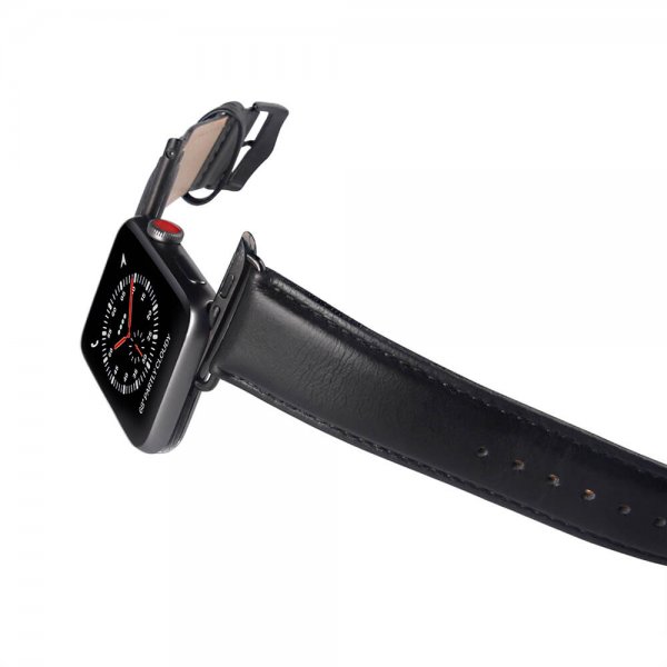 Apple Watch 38/40/41/42mm Band Genuine Leather Black
