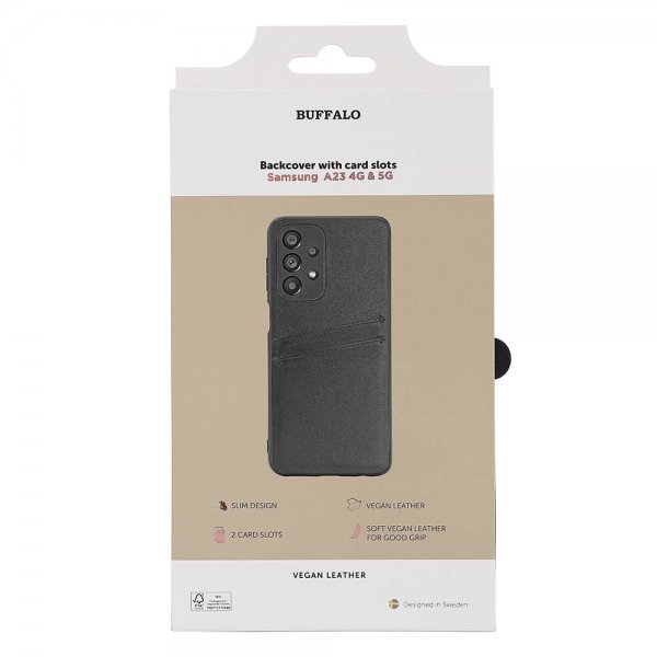 Samsung Galaxy A23 5G Case Backcover with Card Slots Black