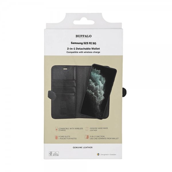 Samsung Galaxy S23 FE Cover 2-in-1 Detachable Wallet Black