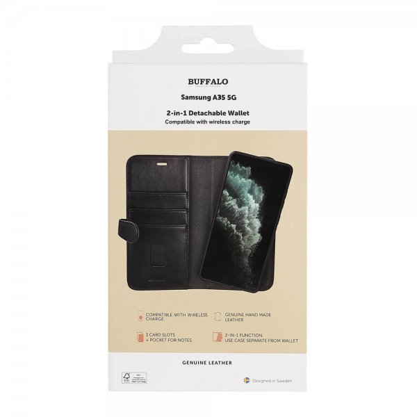 Samsung Galaxy A35 Cover 2-in-1 Detachable Wallet Black