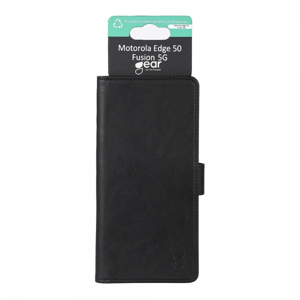 Motorola Edge 50 Fusion Cover 3 Card slots Black