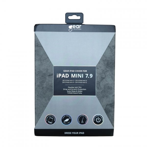 iPad Mini 2019 (gen 5) Cover Trifold Stand Folio Grey