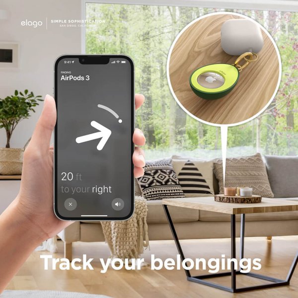 Case for AirTag Avocado