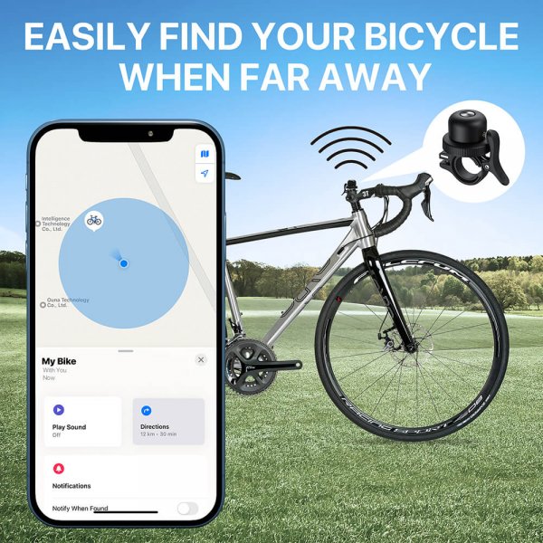 MIBELL Trackable Anti-Loss Bicycle Bell