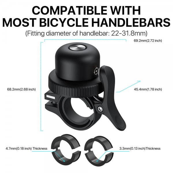 MIBELL Trackable Anti-Loss Bicycle Bell