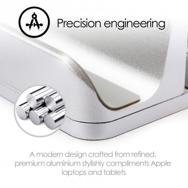 Dual Table Stand for Tablet Mac/Ultrabooks Adjustable Aluminium