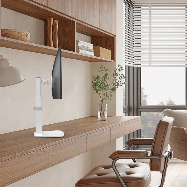 Monitor Arm Desktop Mount White