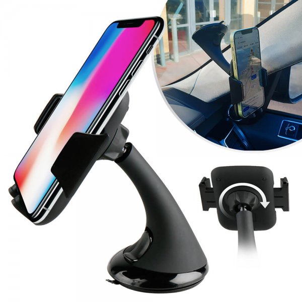 Phone Holder with Suction Cup Mount